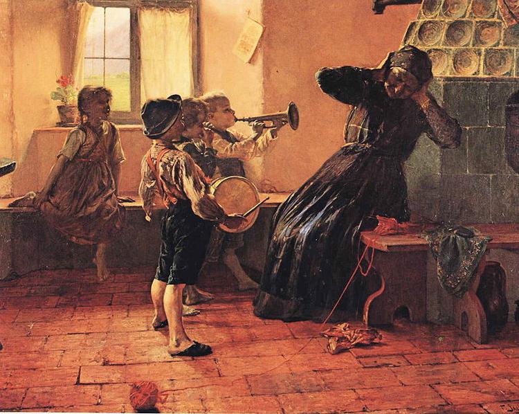 Georgios Jakobides Children  Concert. Spain oil painting art